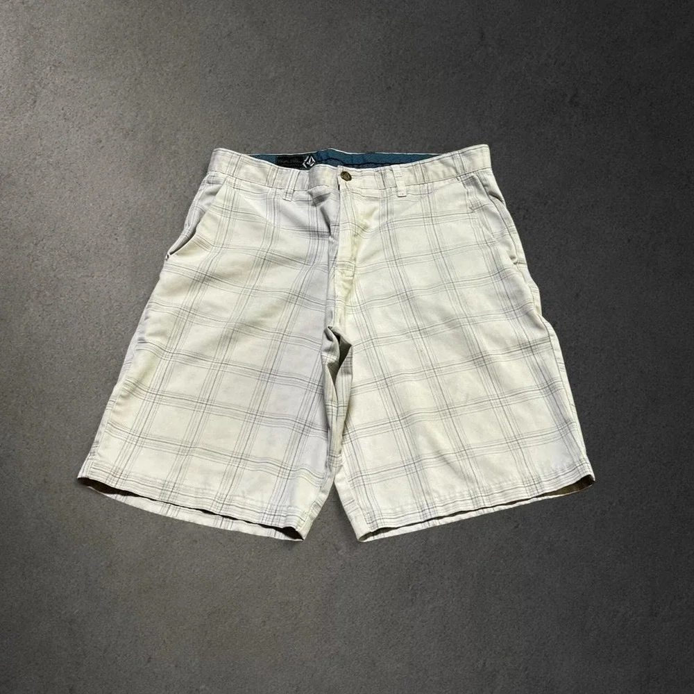 Y2K 2000s Baggy Grunge Surf Indie Skater Hip Hop Volcom Plaid Shorts